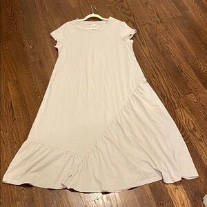 Stichdrop sanibel cotton dress ankle length asymmetrical stitch